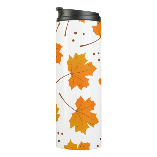 Esdoorn: Cartoon herfstbladeren Thermosbeker (Geroteerd rechts)