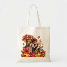 Esdoorn Clan Feeënjongen met Konijnen Tote Bag