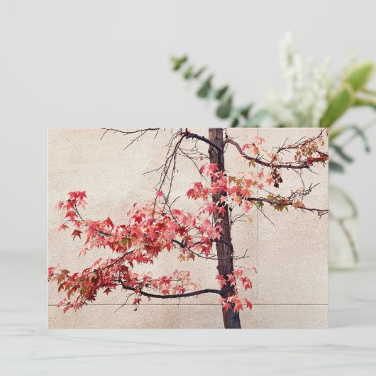 Esdoorn Feestdagenkaart (Staand voorkant)