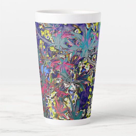 Esdoorn-Folie Latte Mok (Voorkant)