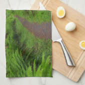 Esdoorn Glade-pad, varens en mos begroeid Theedoek (Quarter Fold)
