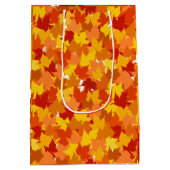 Esdoorn herfstbladeren medium cadeauzakje (Achterkant)