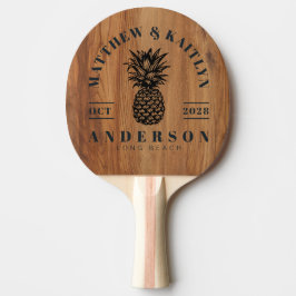 Esdoorn Hout Tropische Ananas Trouw Crest Tafeltennisbatje