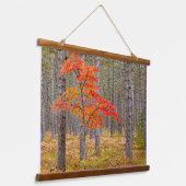 Esdoorn met herfstkleuren hangend wandkleed (Gebogen)