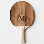 Esdoorn ruwe snede monogram tafeltennisbatje (Voorkant)