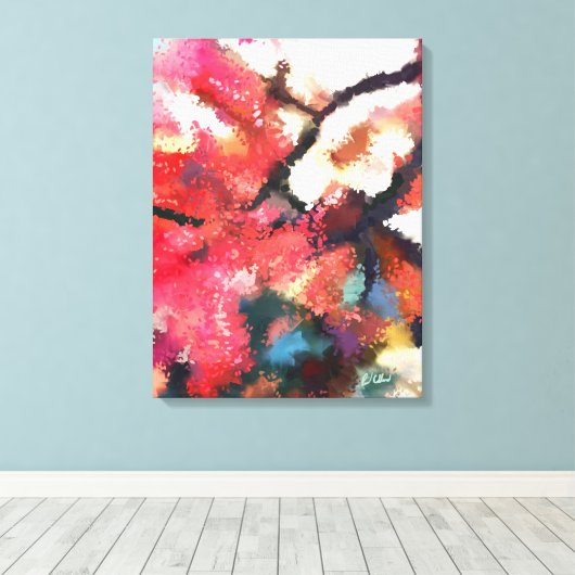 esdoorn sprites canvas afdruk (Insitu (Houten vloer))