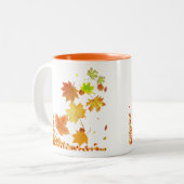 esdoorn tweekleurige koffiemok (Voorkant links)