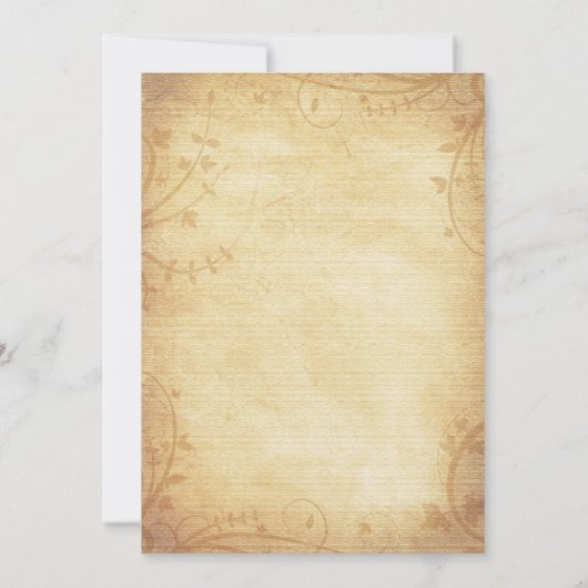 esdoorn verlaat bruiloft uitnodiging Herfst herfst (Achterkant)