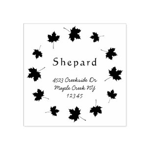 esdoorn verlaat grens aangepaste bruiloft retour a rubberstempel