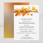 esdoorn verlaat Herfst herfst thema repetitie dine Kaart (Voorkant / Achterkant)