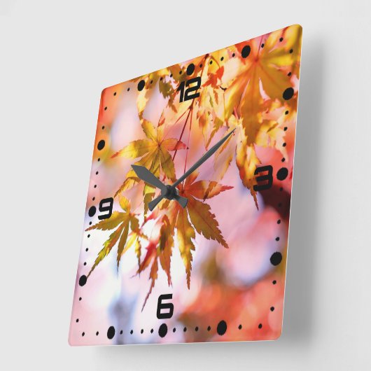 Esdoorn verlaat het landschap Design-21355 Vierkante Klok (Hoek)