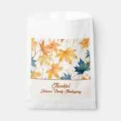 esdoorn vertrekt dankbaar Thanksgiving brunch dine Bedankzakje (Voorkant)