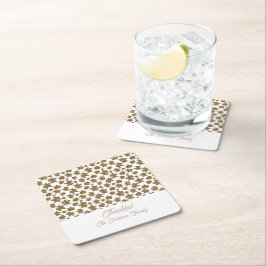 esdoorn vertrekt dankbaar Thanksgiving brunch dine Kartonnen Onderzetters