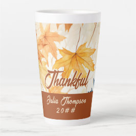 esdoorn vertrekt dankbaar Thanksgiving brunch dine Latte Mok
