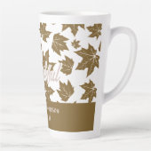 esdoorn vertrekt dankbaar Thanksgiving brunch dine Latte Mok (Rechts)