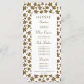 esdoorn vertrekt dankbaar Thanksgiving brunch dine Menu (Voorkant / Achterkant)