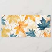 esdoorn vertrekt dankbaar Thanksgiving brunch dine Menu (Achterkant)