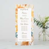 esdoorn vertrekt dankbaar Thanksgiving brunch dine Menu (Staand voorkant)