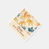 esdoorn vertrekt dankbaar Thanksgiving brunch dine Servet (Hoek)