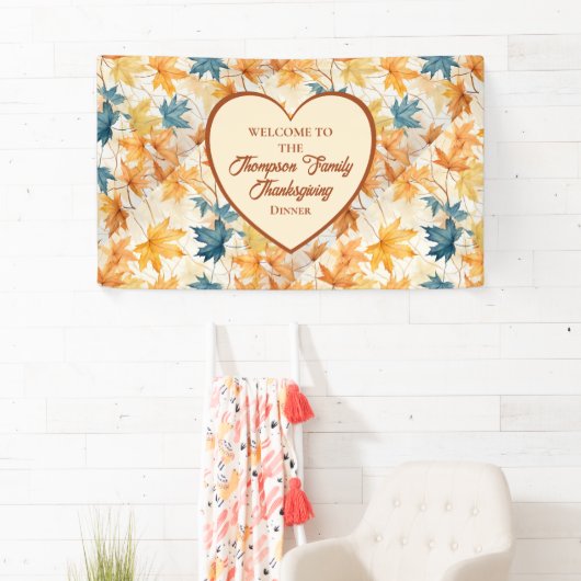 esdoorn vertrekt dankbaar Thanksgiving brunch dine Spandoek (Insitu)