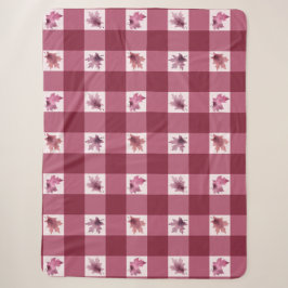Esdoornblad Buffalo Plaid Sherpa Dekbed Deken