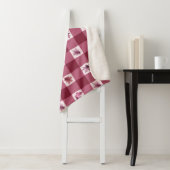 Esdoornblad Buffalo Plaid Sherpa Dekbed Deken (In situ)