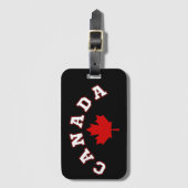 Esdoornblad Canada Bagagelabel (Voorkant (verticaal))