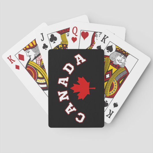 Esdoornblad Canada Pokerkaarten (Achterkant)