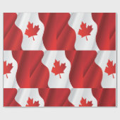 Esdoornblad Canada Vlag Cadeaupapier (Vlak)