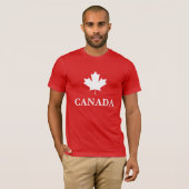 Esdoornblad Canadese Vlag Canada T-shirt (Voorkant volledig)