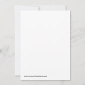 Esdoornblad dankbare herfstkleuren waterverf diner kaart (Achterkant)