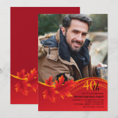 Esdoornblad Foto Kaart (Voorkant / Achterkant)