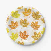 esdoornblad herfstbladeren Herfst bladeren Thanksg Papieren Bordje (Voorkant)