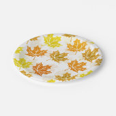 esdoornblad herfstbladeren Herfst bladeren Thanksg Papieren Bordje (Gekanteld)