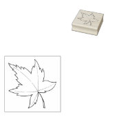 Esdoornblad illustratie rubberstempel (Gestempeld)