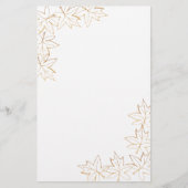 esdoornblad-kantplantage briefpapier (Voorkant)