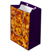 Esdoornblad Patroon-25877 Medium Cadeauzakje (Voorkant Gekanteld)
