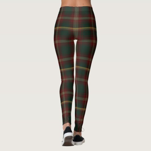 Esdoornblad Plaidpatroon, Leggings (Achterkant)