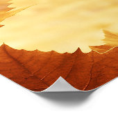 Esdoornblad Poster (Hoek)