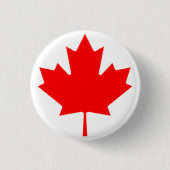 ESDOORNBLAD RONDE BUTTON 3,2 CM (Voorkant)