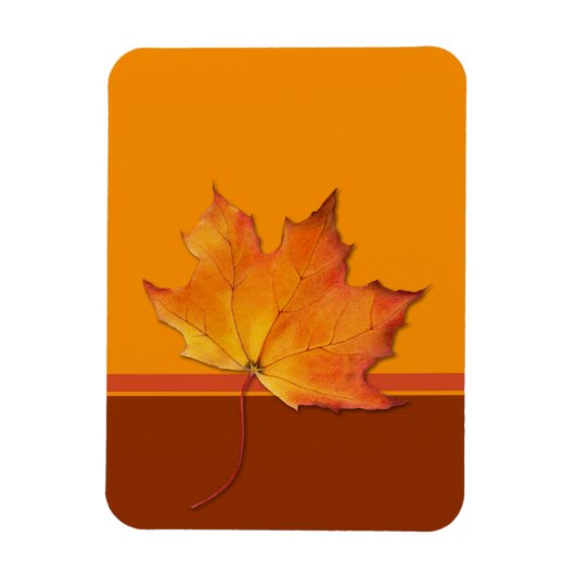 esdoornblad sinaasappel flexi magneet (Verticaal)
