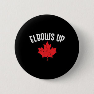 Esdoornblad stakelt Canada Grappig Canadese Hockey Ronde Button 5,7 Cm