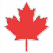 Esdoornblad stickerblad vinyl decal | Product van  Sticker (Voorkant)