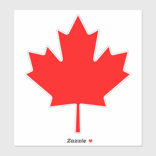 Esdoornblad stickerblad vinyl decal | Product van  Sticker (Vel)