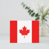 Esdoornblad Symbool Canadese Vlag Briefkaart (Staand voorkant)