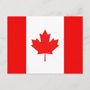 Esdoornblad Symbool Canadese Vlag Briefkaart