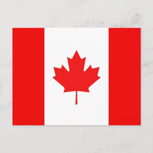 Esdoornblad Symbool Canadese Vlag Briefkaart (Voorkant)