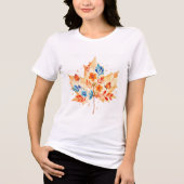 Esdoornblad Tri-Blend Shirt (Voorkant)