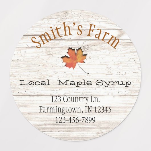 Esdoornblad-uitknip Waterdichte Labels voor Esdoor (Design 2)