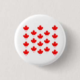 Esdoornblad van Canada, esdoornblad van Canada, Ca Ronde Button 3,2 Cm